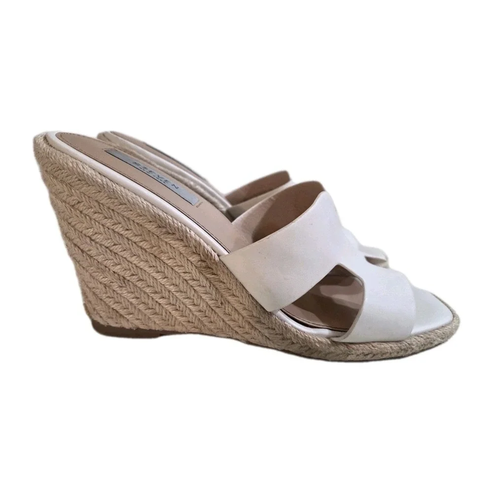 Steven New York Women's White Wedges, Size 10